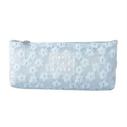 Cartuchera simil Flores bordadas SIMPLE LIFE
