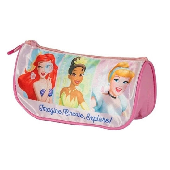 Cartuchera con fuelle oval PRINCESAS de Disney
