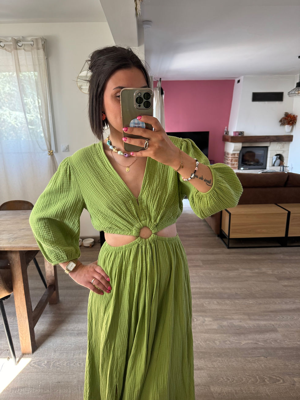 Miniature : ROBE GAZ DE COTON AJOURÉ