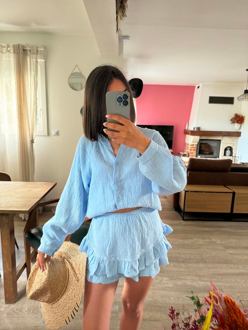 Miniature : ENSEMBLE CHEMISE/ SHORT