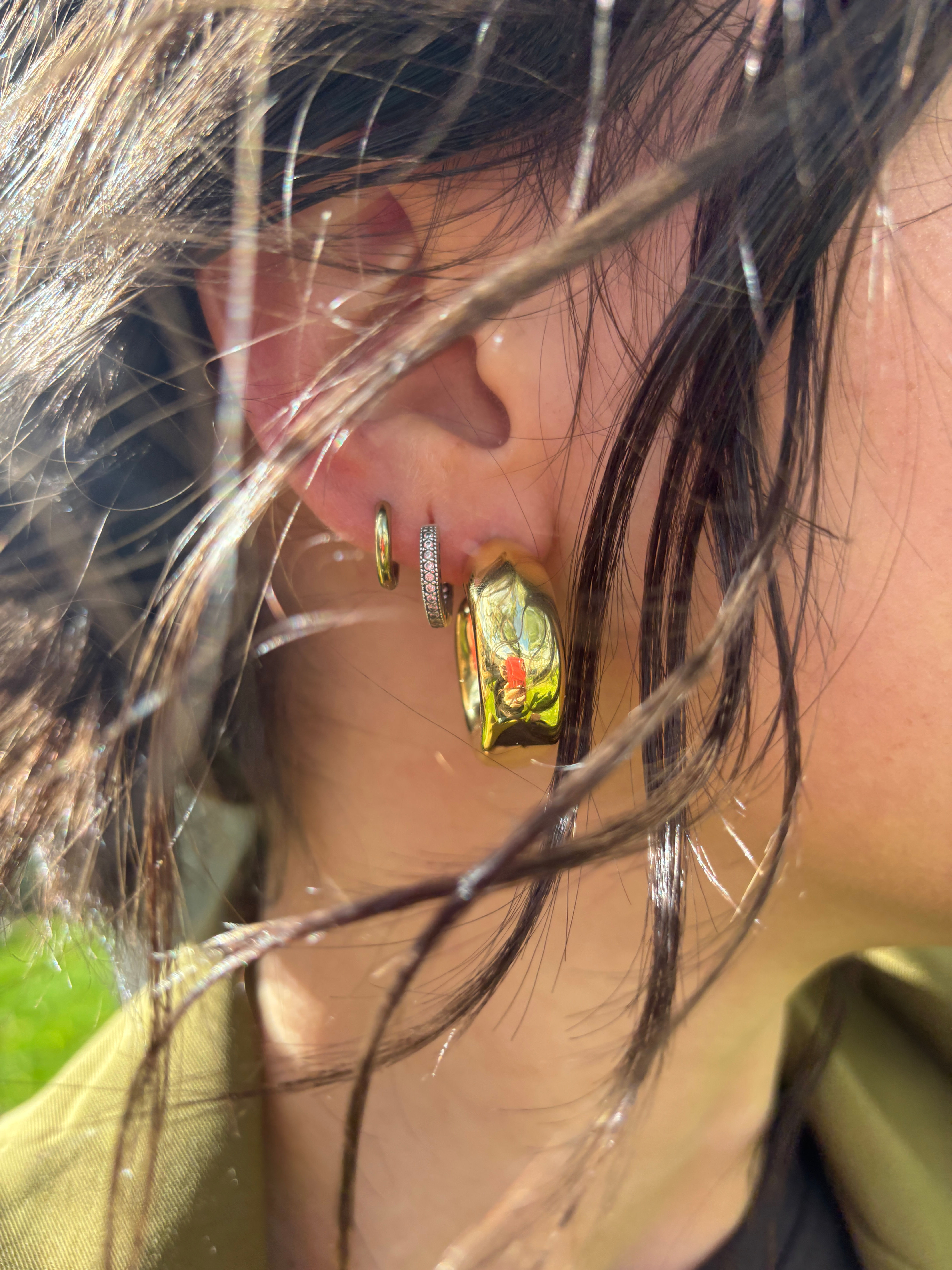 BOUCLE D'OREILLES DORÉ