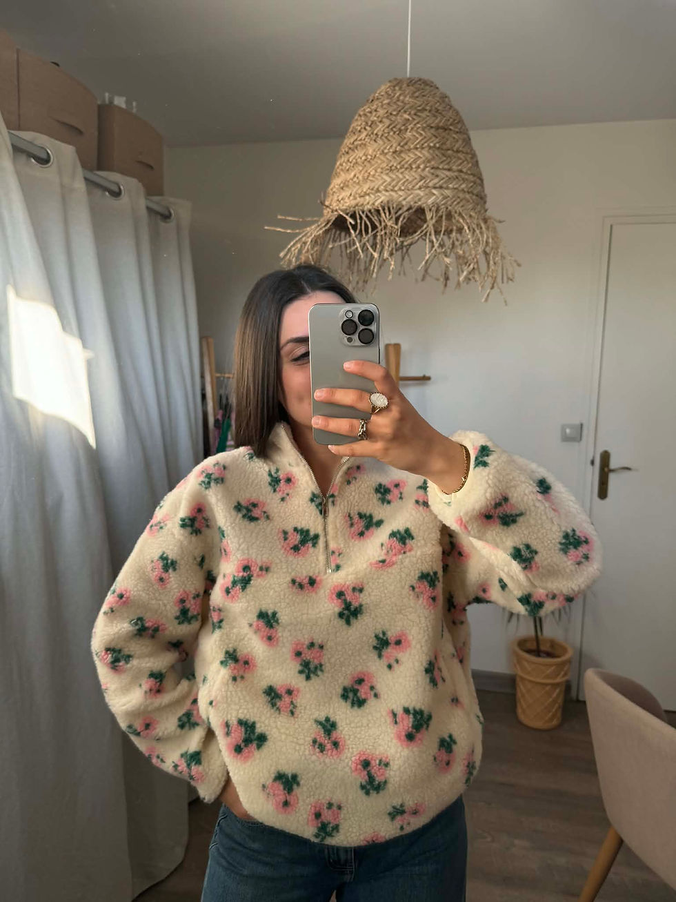 Miniature : POLAIRE HALF ZIP FLERIE