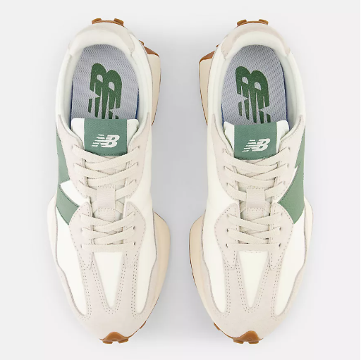 Miniature : 327 - LEATHER WHT/GREEN