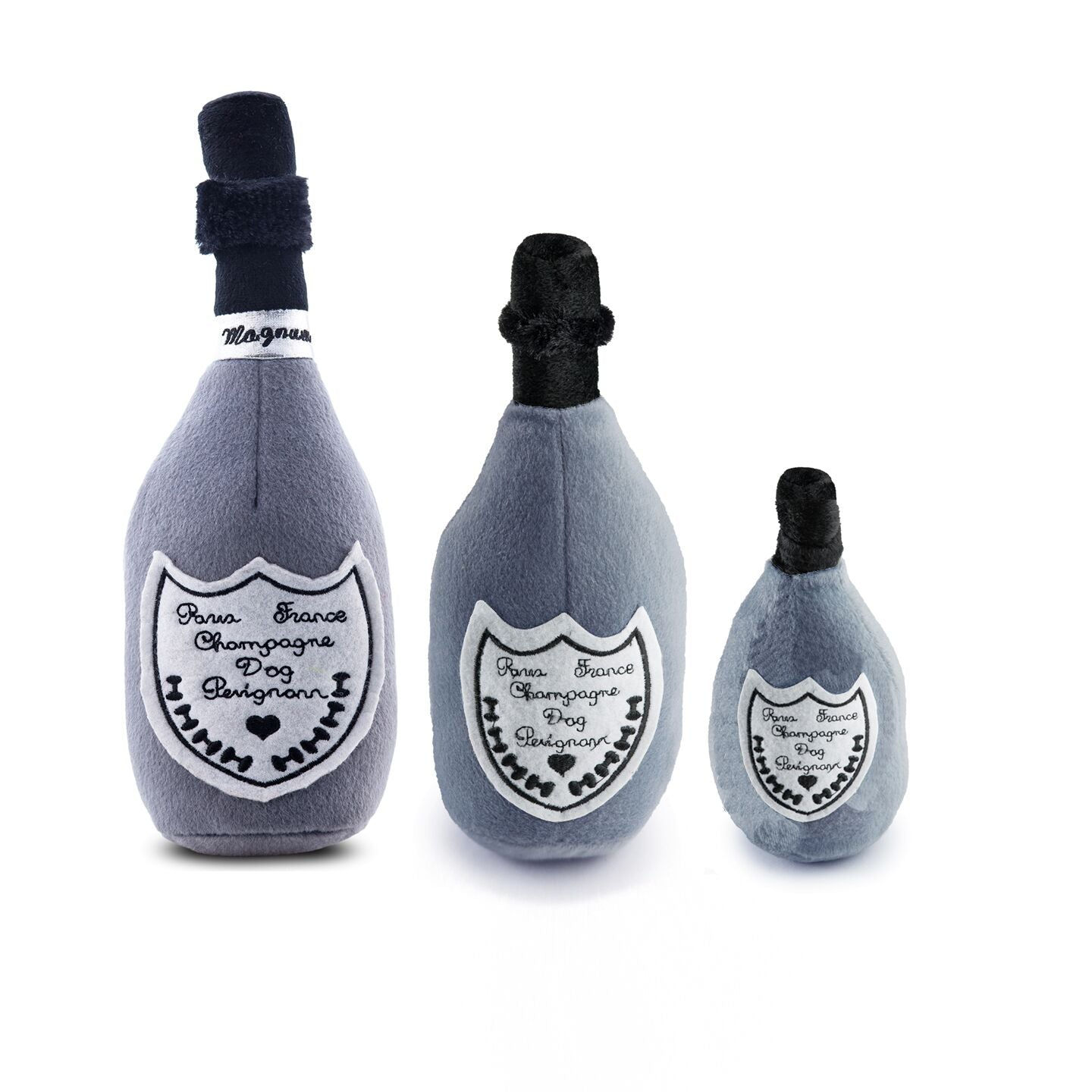 Designer Champagne Bottle Plush Toy
