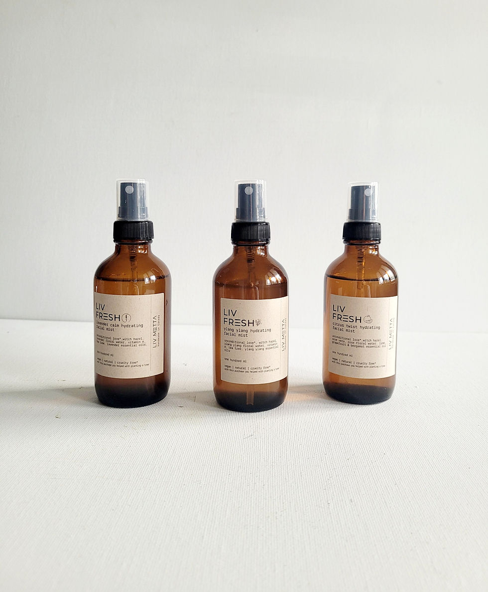 Liv Metta facial spray for hydration and make up setting