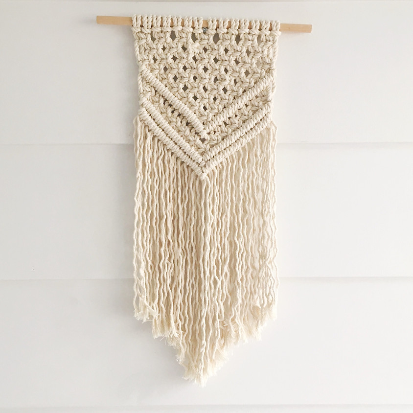 Wine and Twine- MIY Macrame Wall Hanging