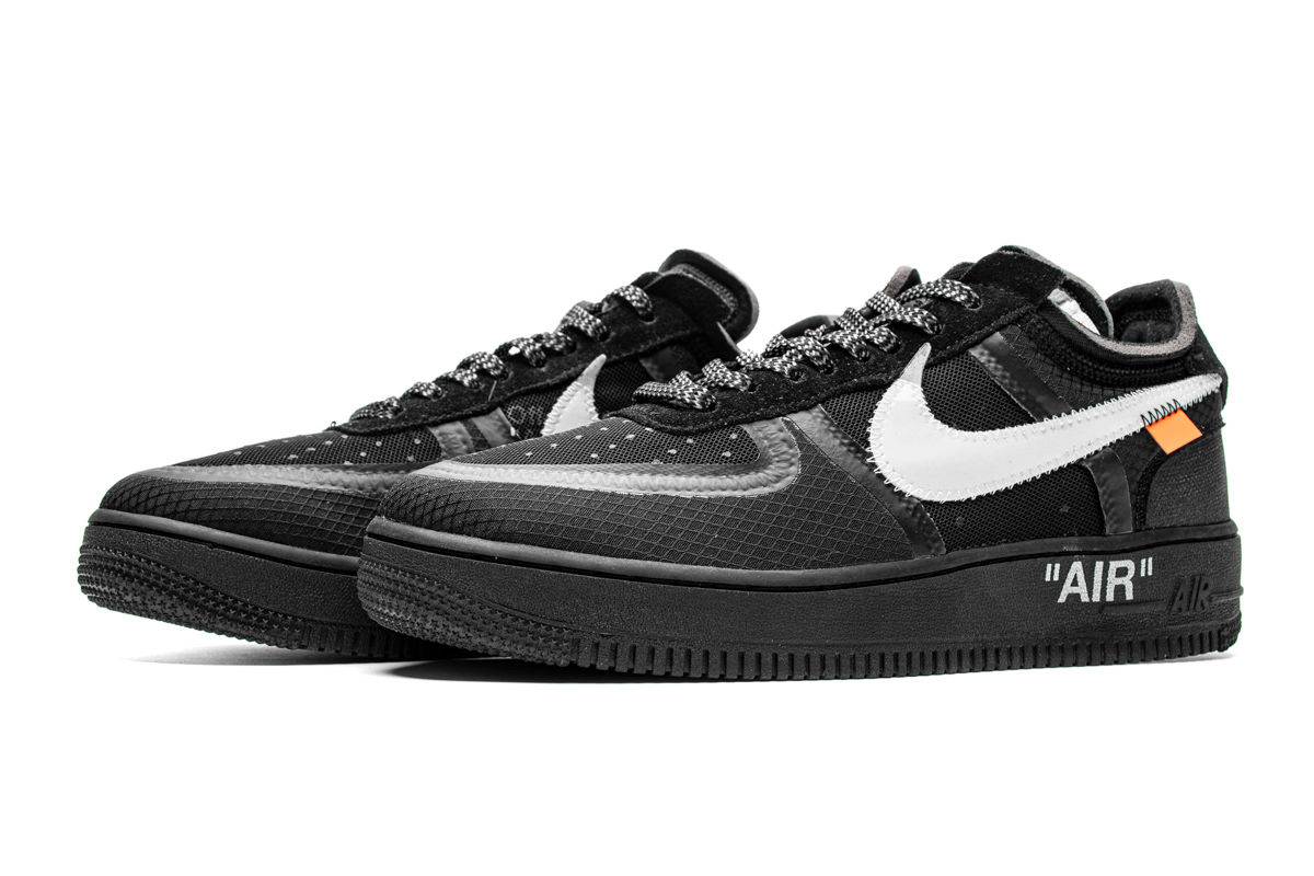 OW AF1 "All Black"