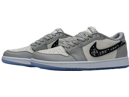 AJ1 x DIOR Low Lobo Gris