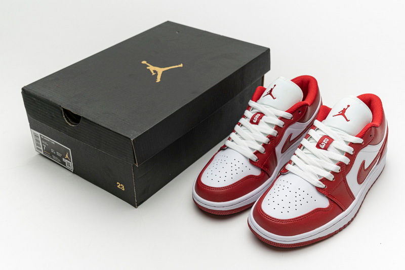 Miniature : AJ1 Low "Gym Red White"
