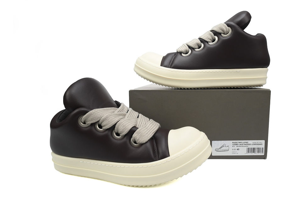 Miniatură: Rick Owens Luxor Jumbo Padded Low 'Brown'