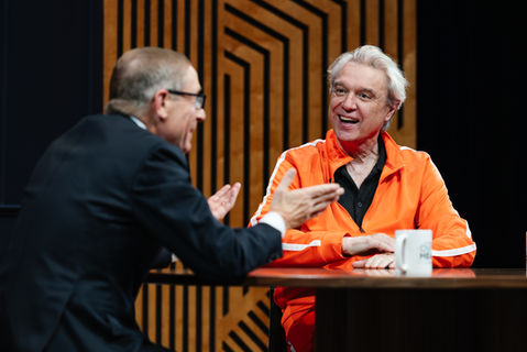 David Byrne appears on an episode of Overheard with Evan Smith