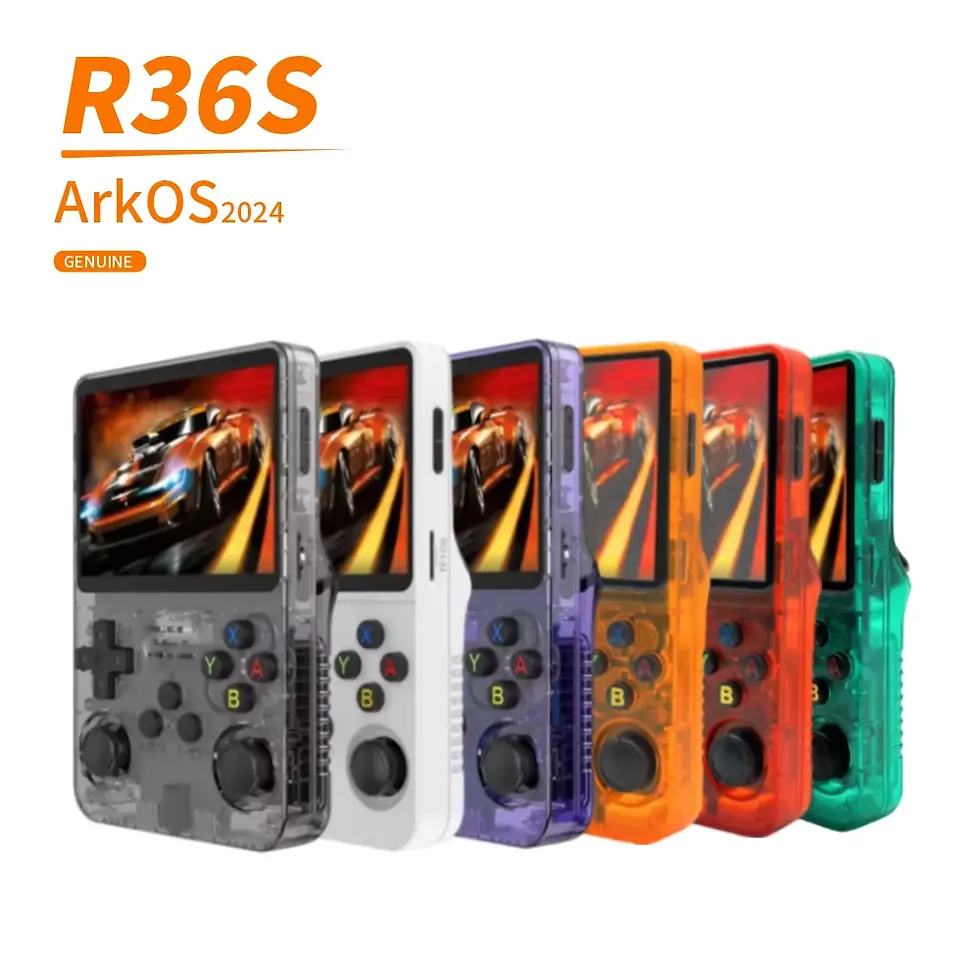 R36S Retro Handheld Video Game Consoln Mini Video Player 64GB Classic Gaming