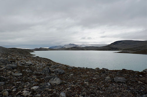 mountain plateau in greenland