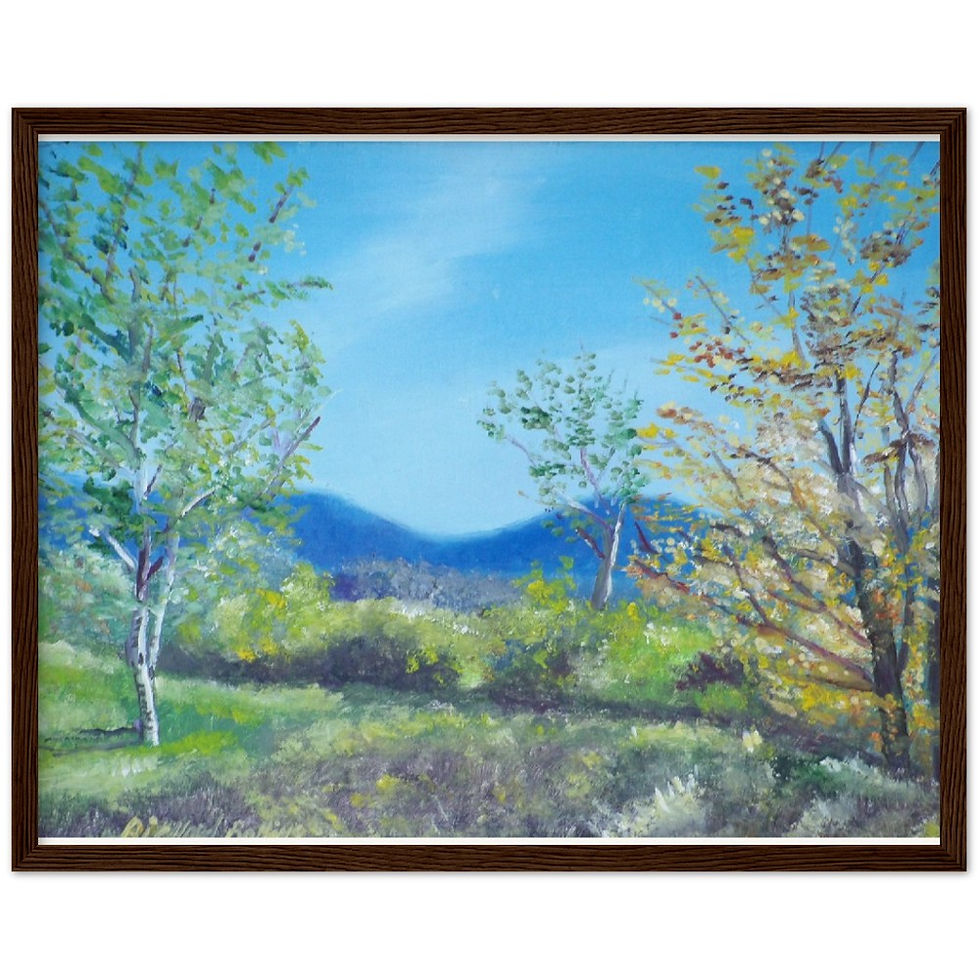 Thumbnail: Kancamaugus overlook - Museum-Quality Matte Paper Wooden Framed Poster