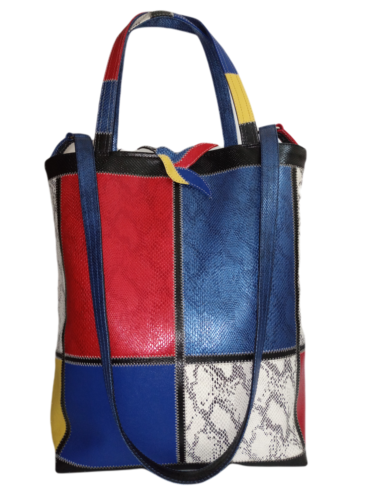 Art Marqueterie Couture - Sac Mondrian Poches Sécurisées ® Karl Backwell