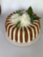 Decorated bundt cake