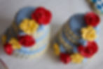 Rose and Flower sugar cookie stack