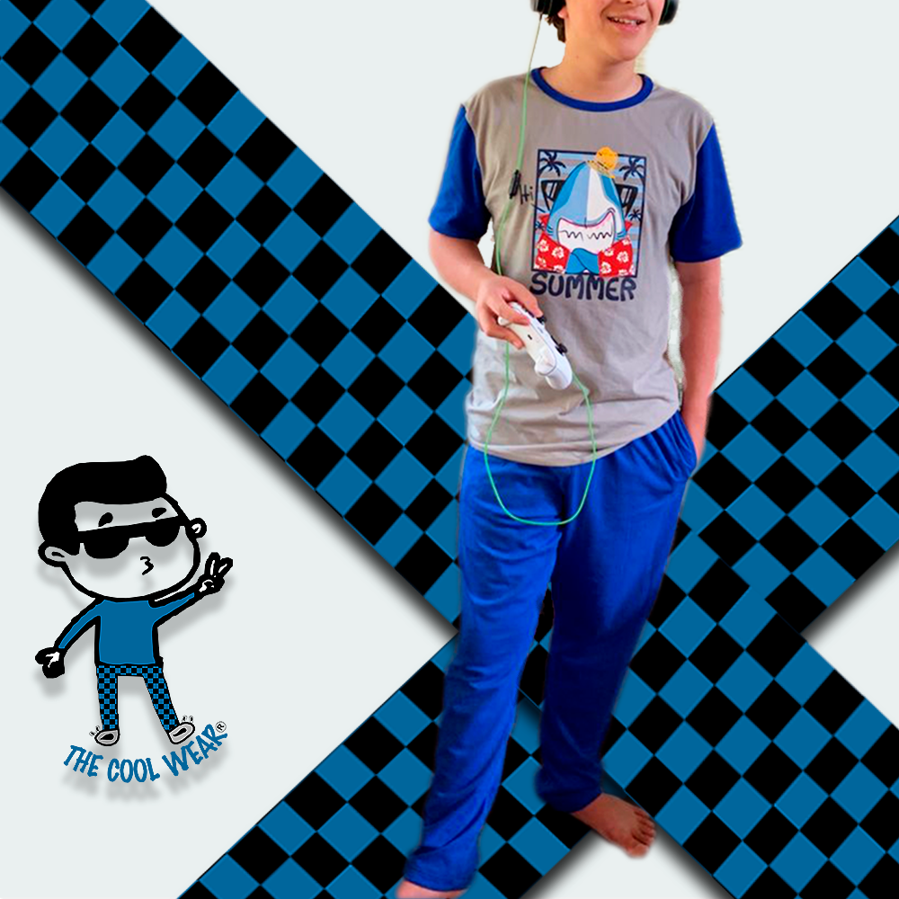 Pijama SUMMER 3 Piezas Playera-Short-Pantalón