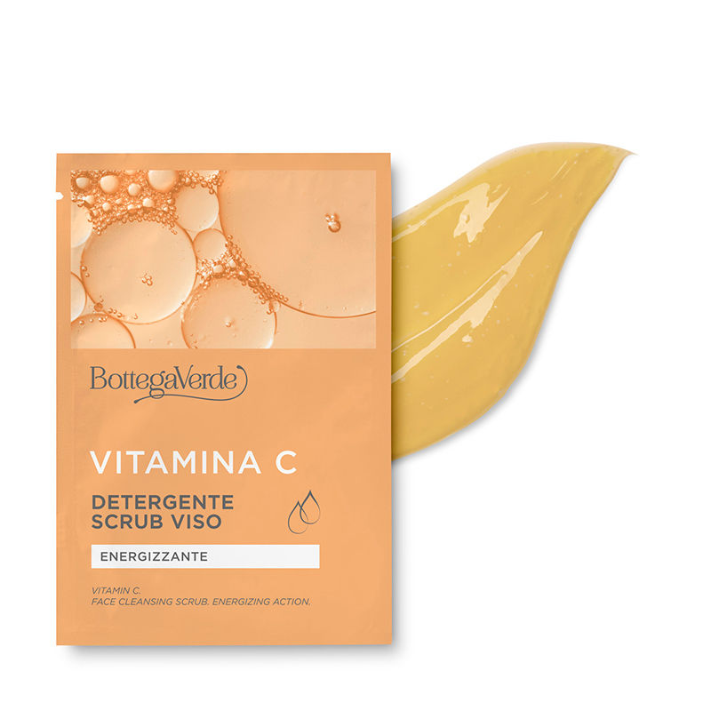 Monodose -Vitamin C - Face Cleansing Scrub - Energizing Action 8ml