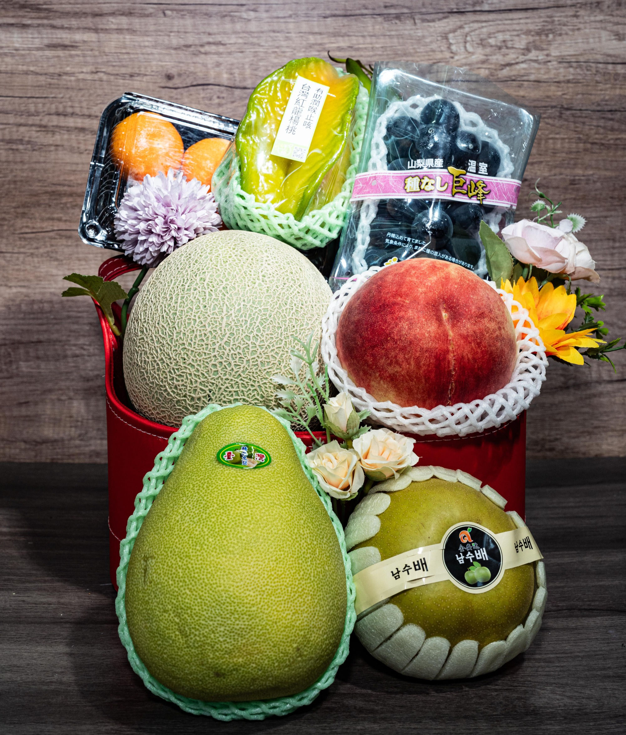 HM002中秋果籃送禮果籃商務送禮果籃   【月夕花朝】果籃