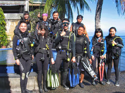 PADI students group