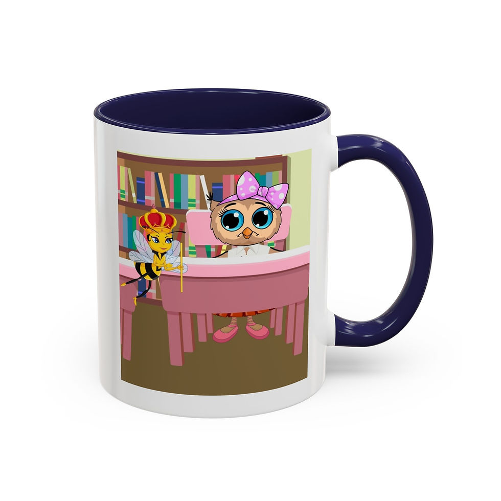 Thumbnail: Loretta Owl and Miss Honey Mug | Accent Coffee Mug