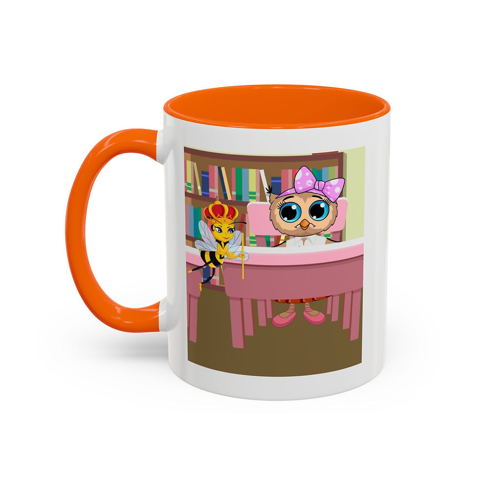 Thumbnail: Loretta Owl and Miss Honey Mug | Accent Coffee Mug