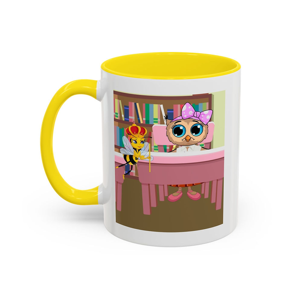 Thumbnail: Loretta Owl and Miss Honey Mug | Accent Coffee Mug