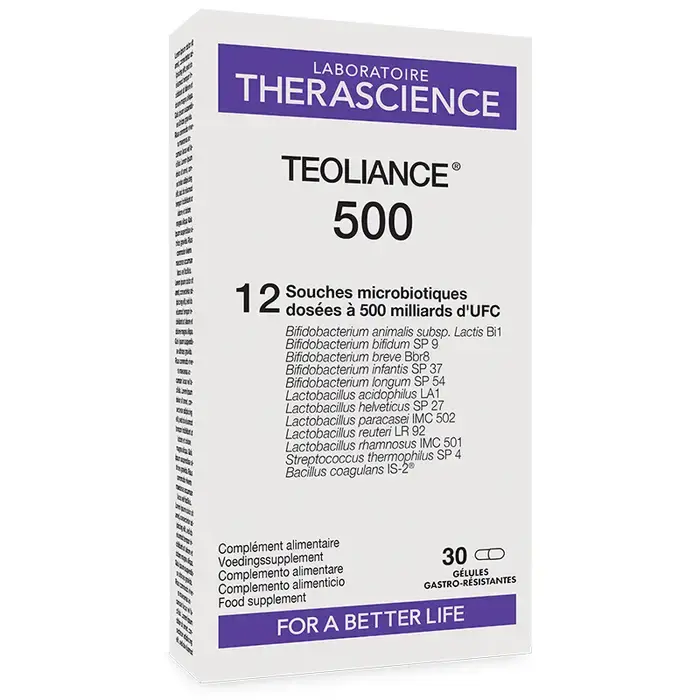 Probiotiques Teoliance 500 - 30 gélules (Therascience)