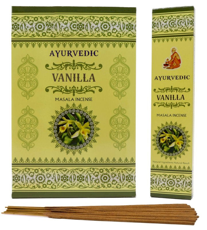 Encens Vanille - 15 bâtons (Ayurvedic)