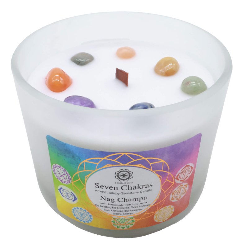 Bougie "Seven Chakras" - Nag Champa (256 g)