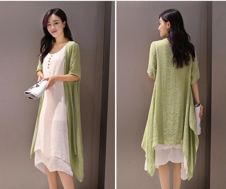 Thumbnail: Retro Piece Set Temperament Leisure Flax Set