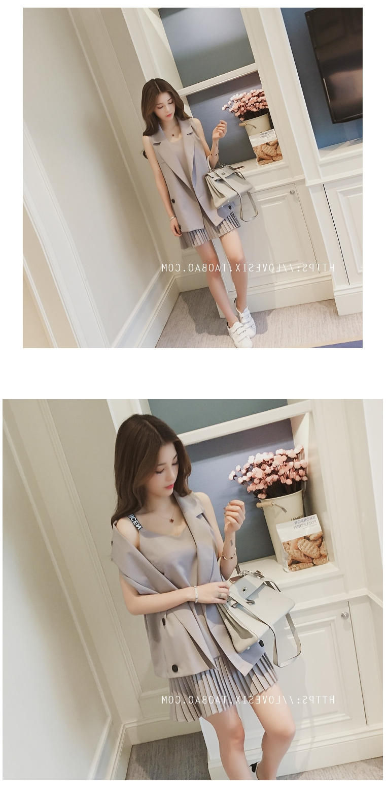 Thumbnail: Plus Size - Sister Vest Loose coat Two suits