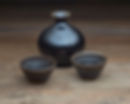 Sake Bottle, Cups