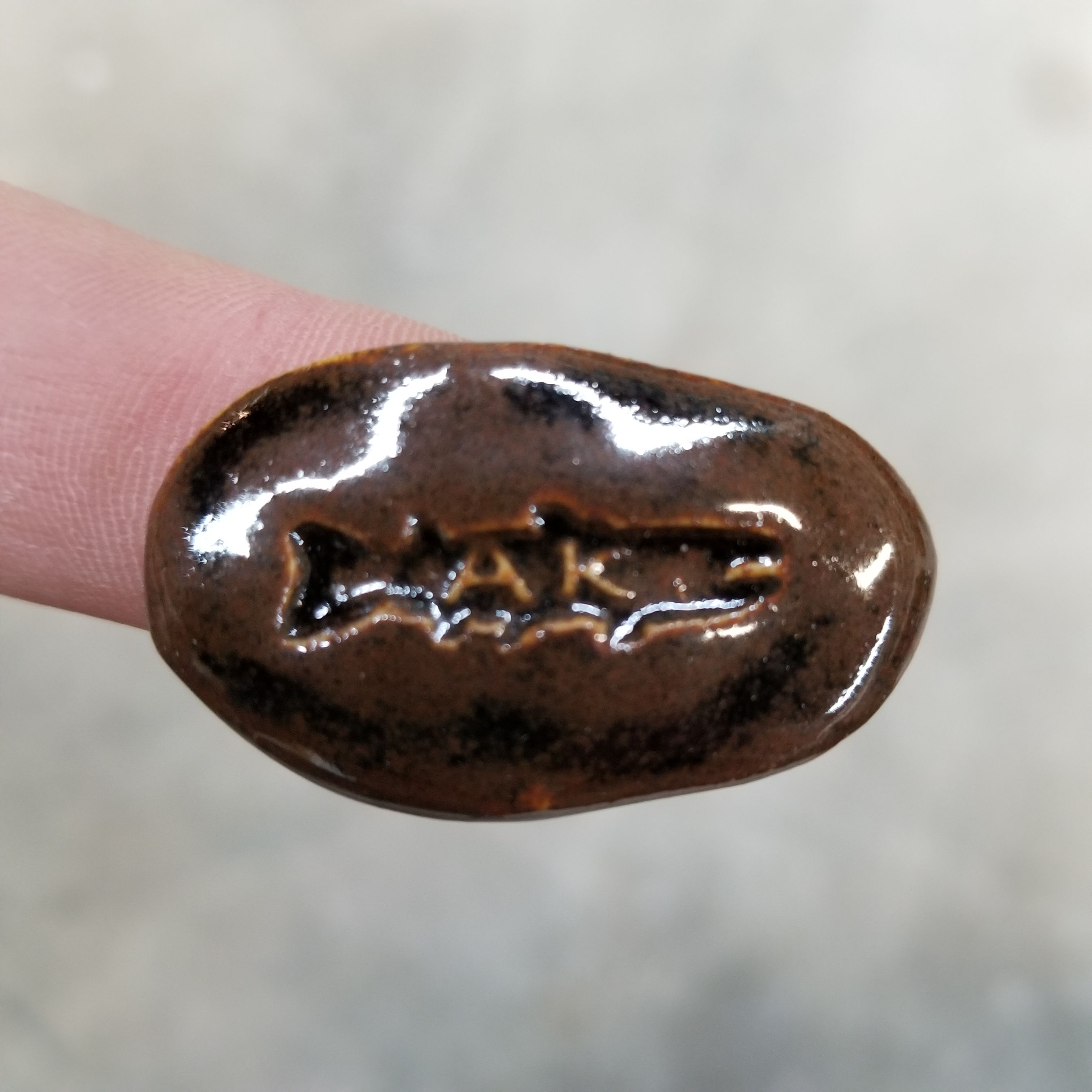 Tenmoku AK Fish Fridge Magnet