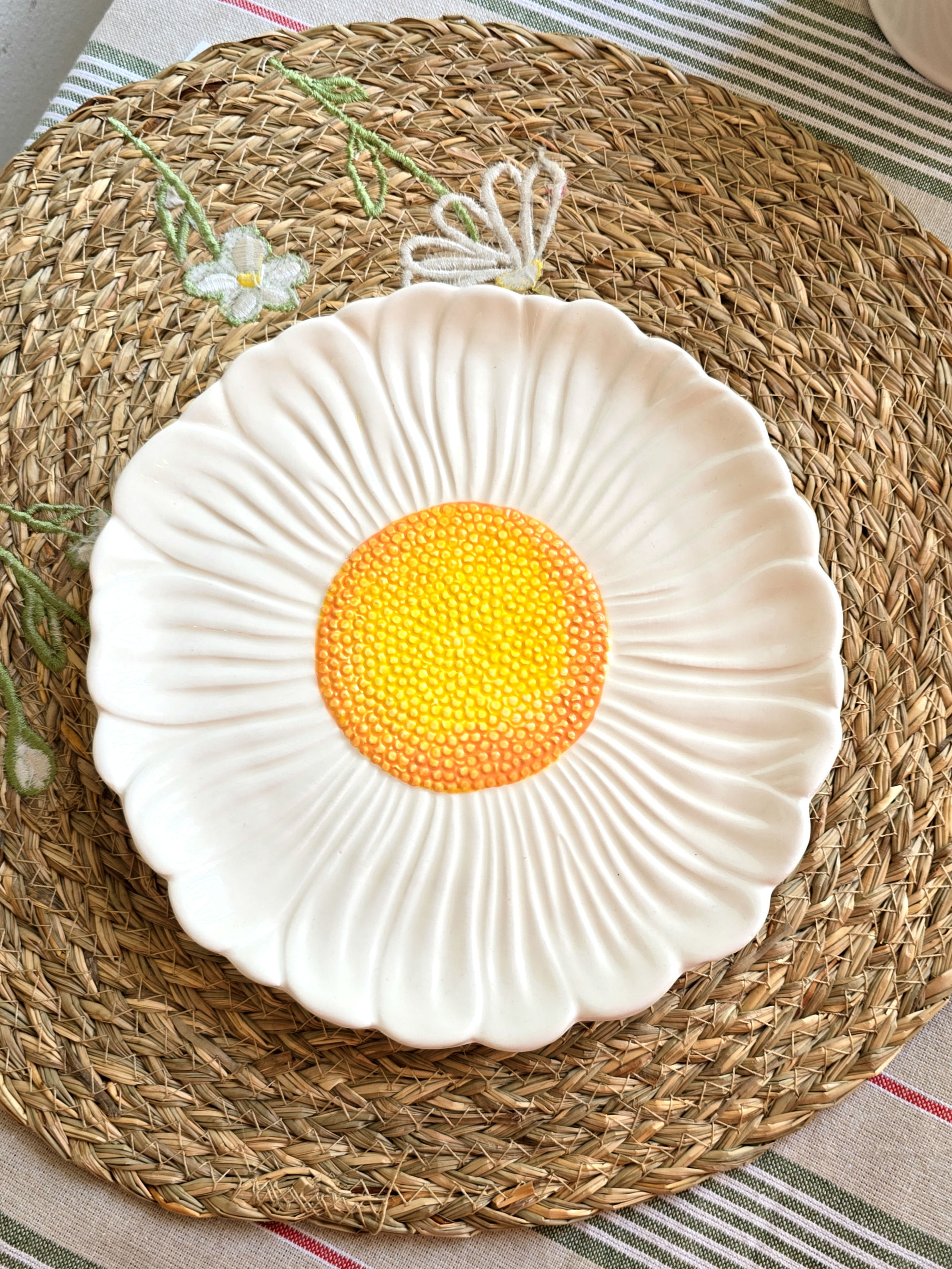 Piattino in ceramica Daisy collection 