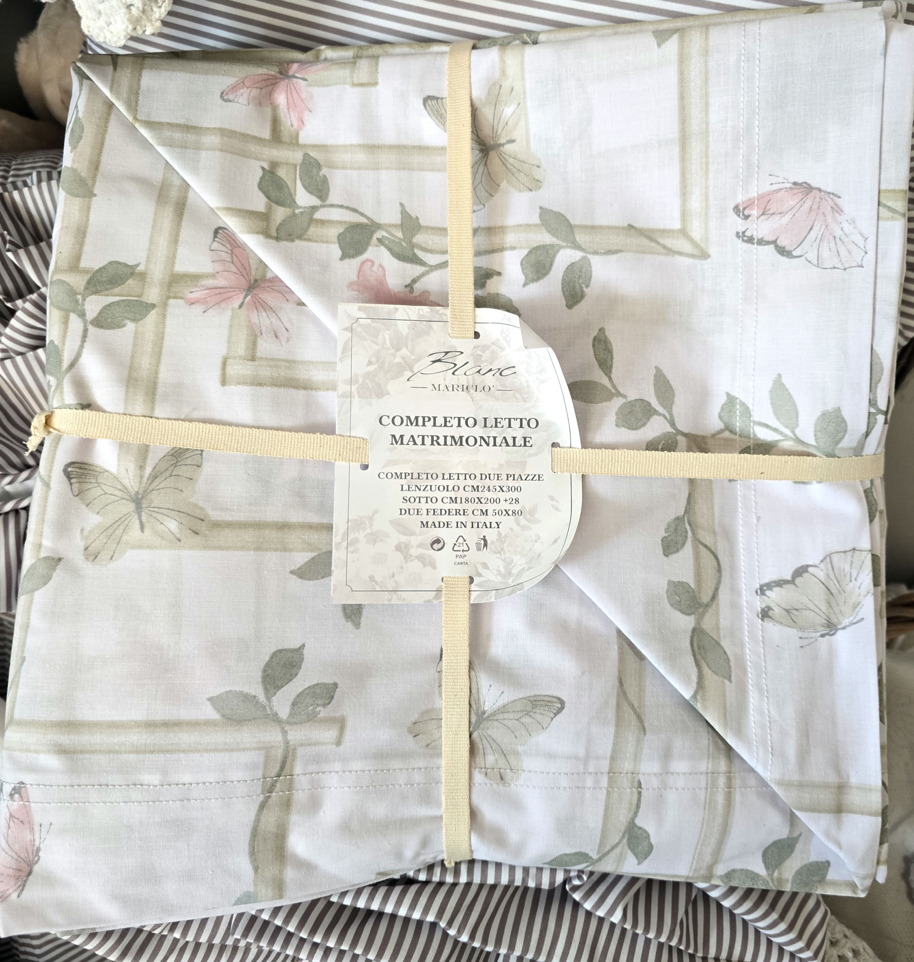 Completo letto matrimoniale Butterflies 