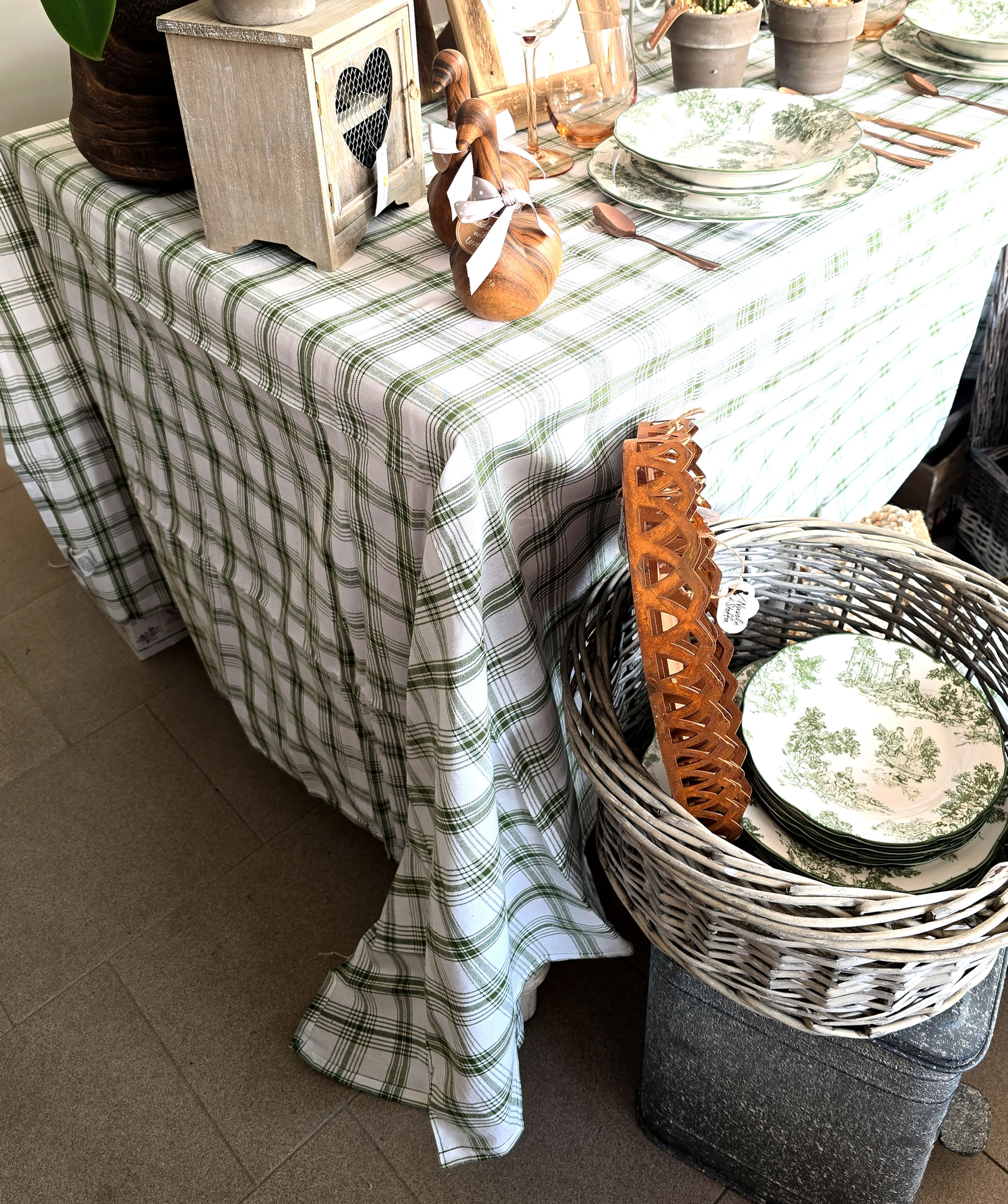 Tovaglia tartan Osteria collection 