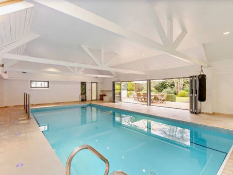 A brand new indoor private pool