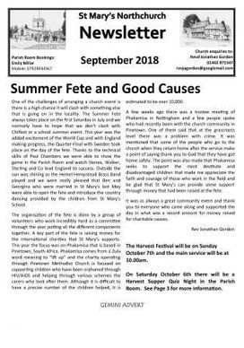 September Parish Newsletter