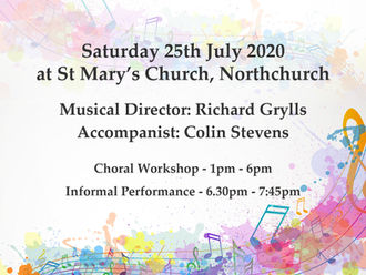 FESTIVAL OF PSALMS: 2020 Choral Workshop on Saturday July 25th