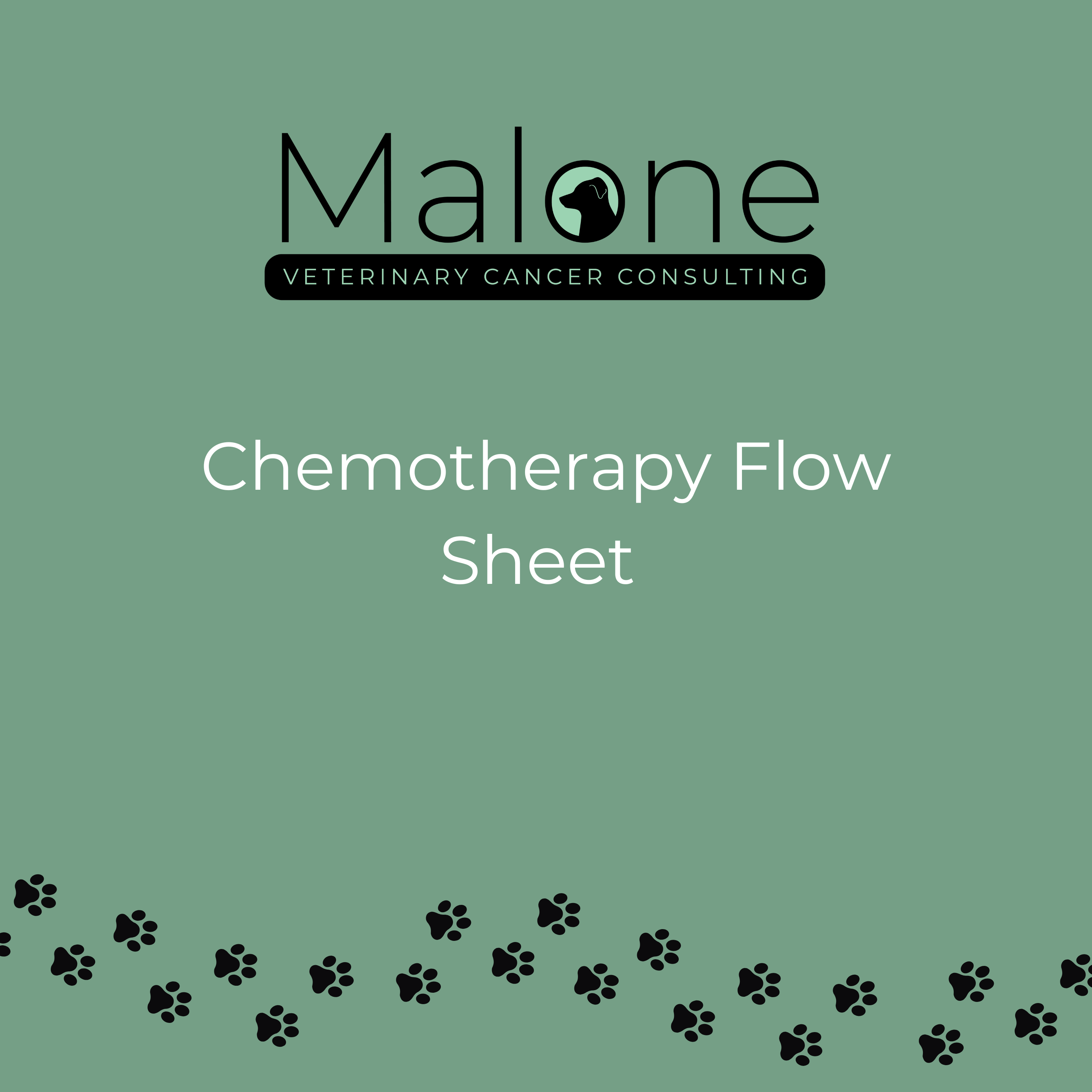 chemotherapy flow treatment sheet
