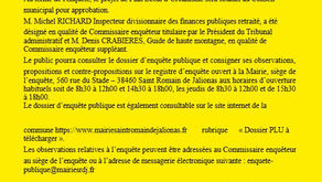 Plan Local d'Urbanisme (PLU) - Enquête publique