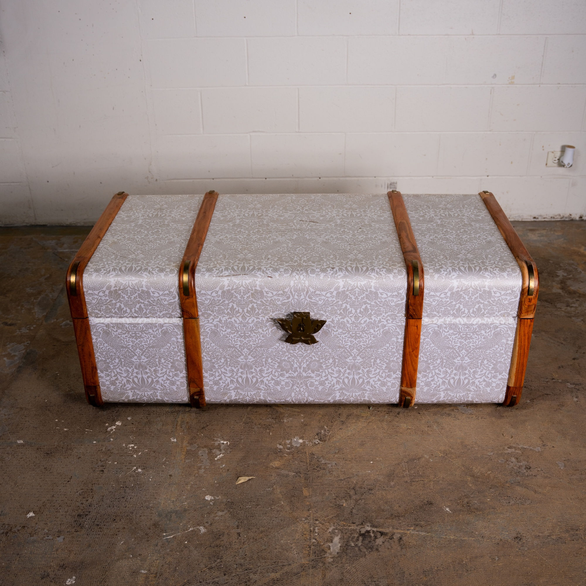 Trunk in Strawberry Thief Pattern by Morris & Co