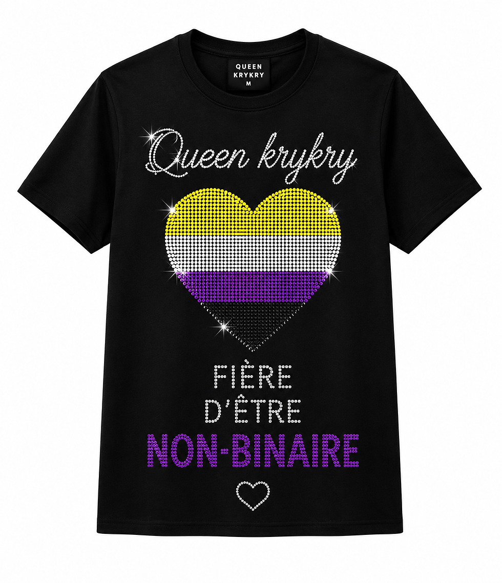 Miniature : Queen Krykry – Brille Comme Tu Es (T-shirt léger unisexe | Gildan 980)