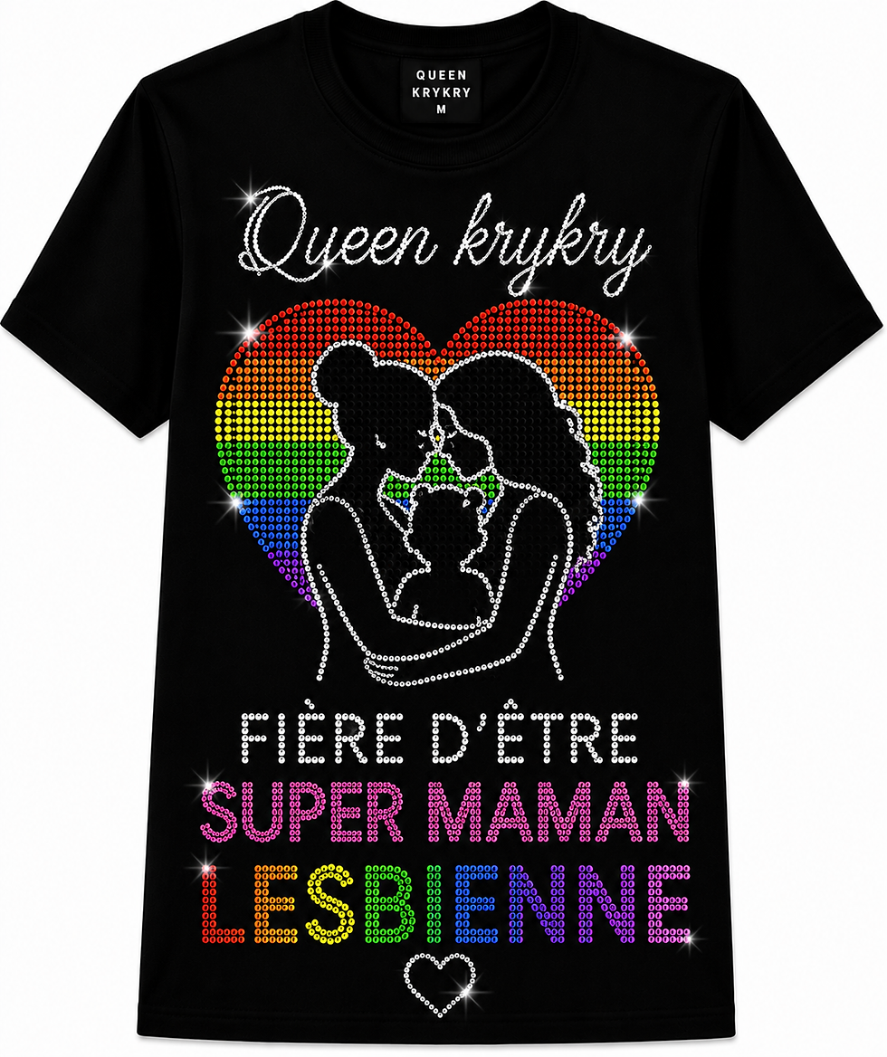 Miniature : Queen Krykry – Brille Comme Tu Es (T-shirt léger unisexe | Gildan 980)