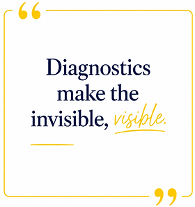 Diagnostics make the invisible - visible