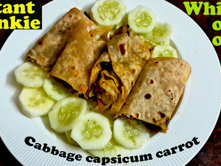 Don't Eat Another Boring Snack Before Watching This Quick Veg Frankie Wrap🌯