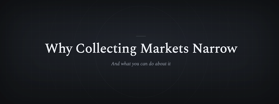 Why collecting markets narrow