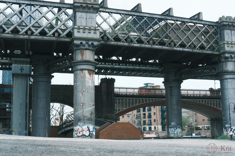 Iron and brick architecture at Castlefield Viaduct in Manchester.
Image by David Turner - Protected by Copyright Law - All Rights Reserved